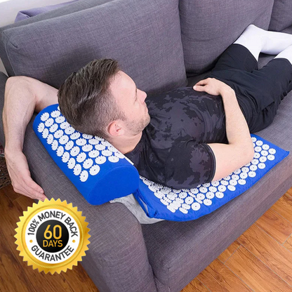 Neck & Back Acupressure Mat + Pillow Set