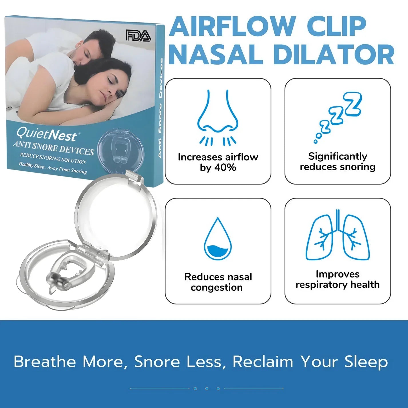 Airflow Clip Nasal Dilator